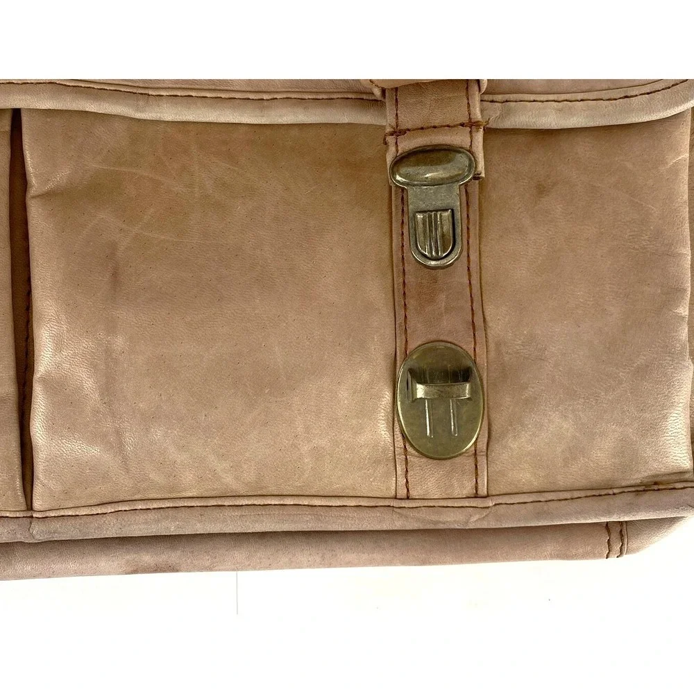 Vintage Jourdan Geneva Leather Briefcase Attache Case Computer Bag Large Fine